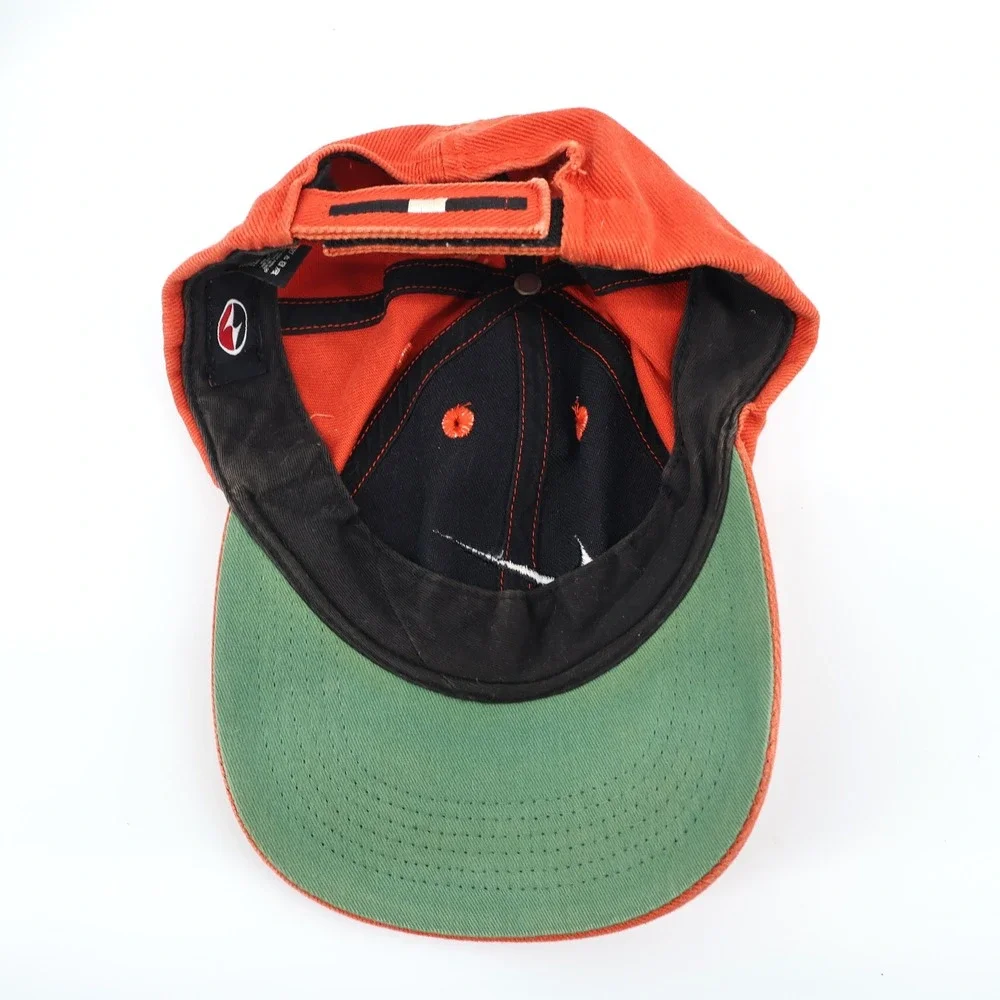 Vintage Nike Orange Swoosh Baseball Cap One Size‎ Cotton Adjustable Strap